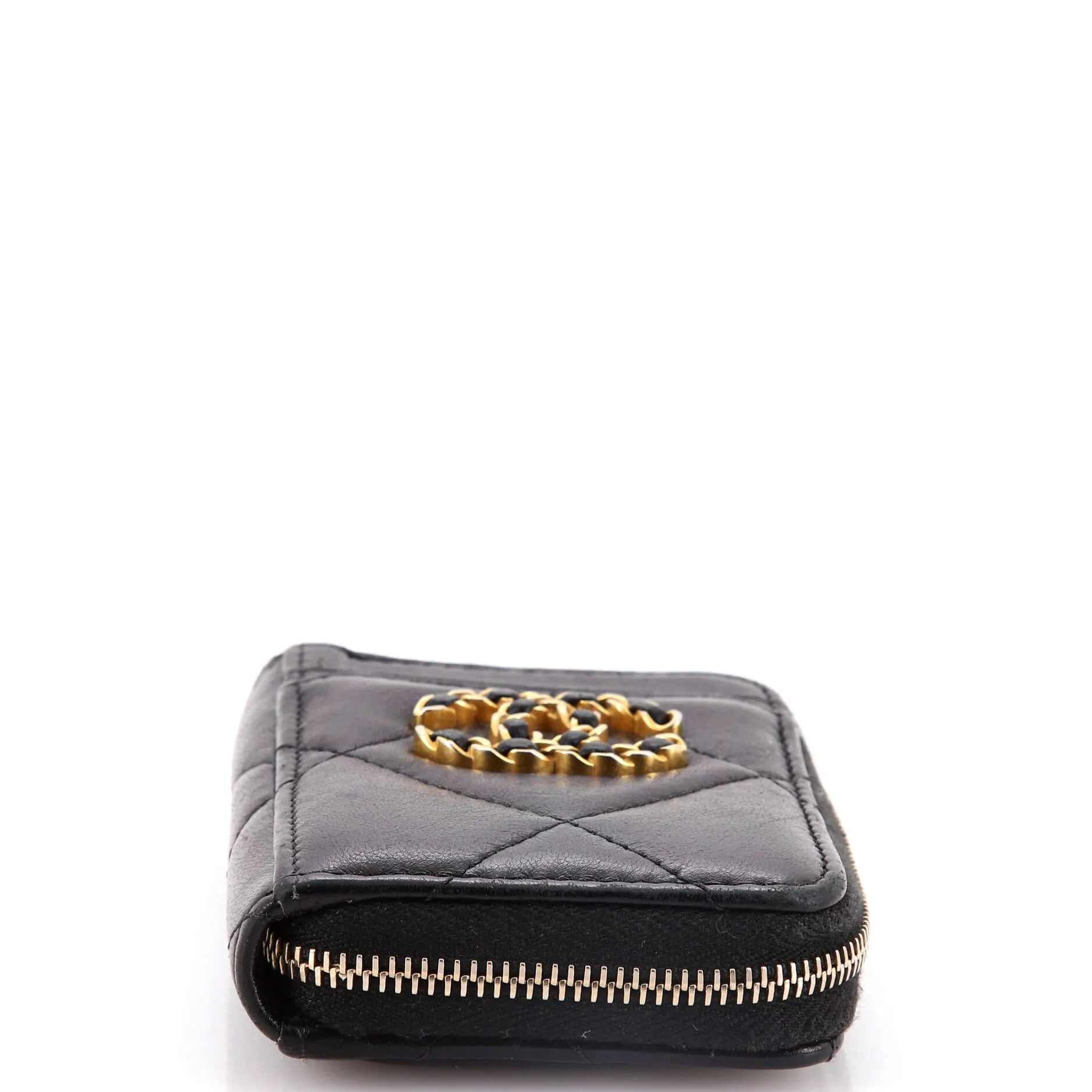 19 Card Holder Zip Coin Purse Quilted Lambskin