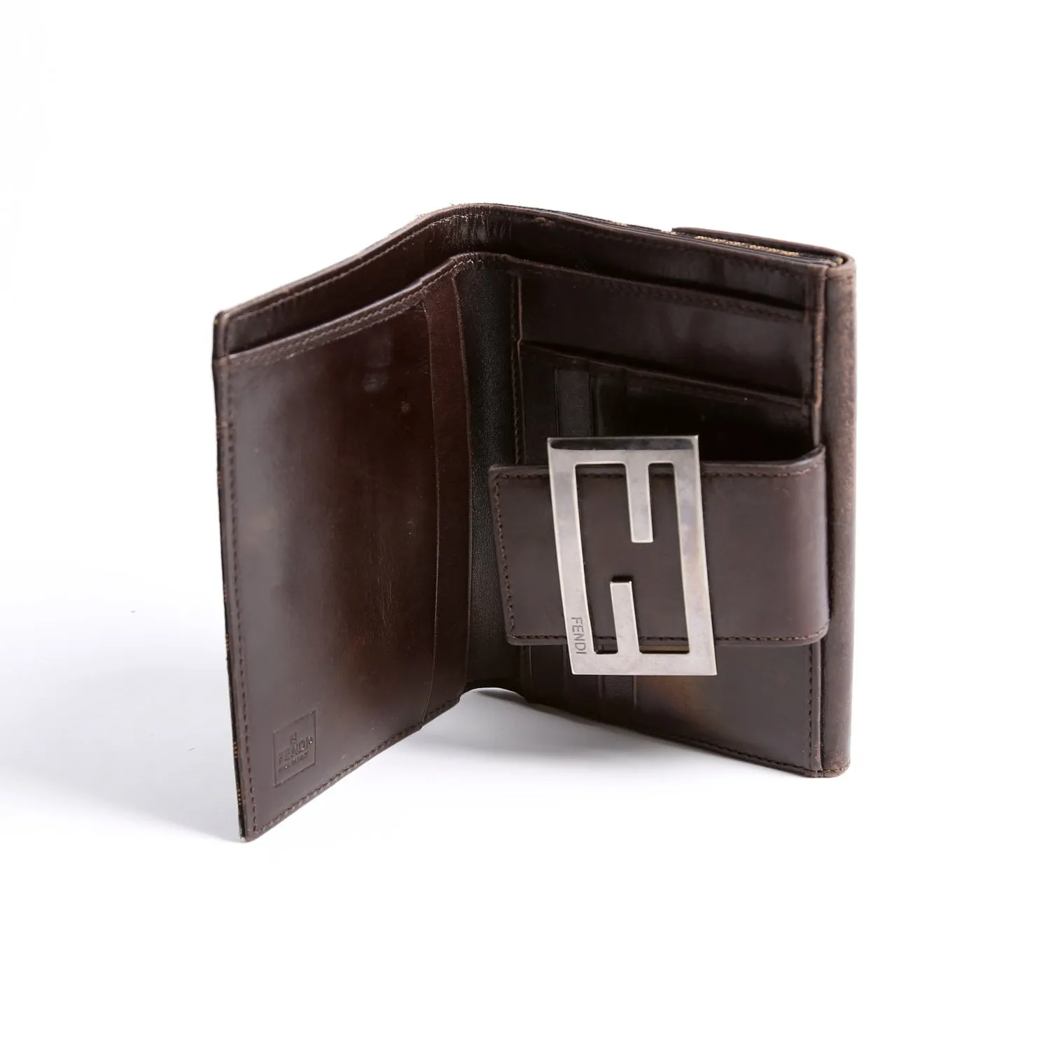 8M0035 Zucca Compact Wallet Brown