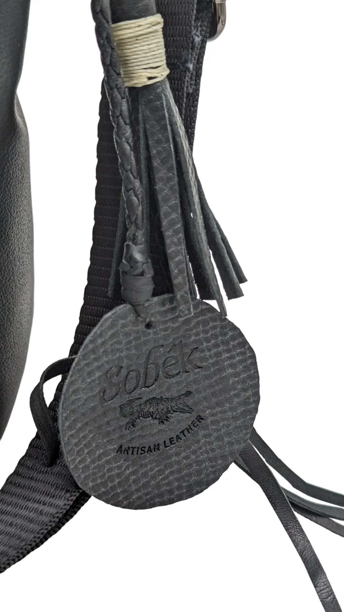 Alligator Hornback Leather Messenger Bag