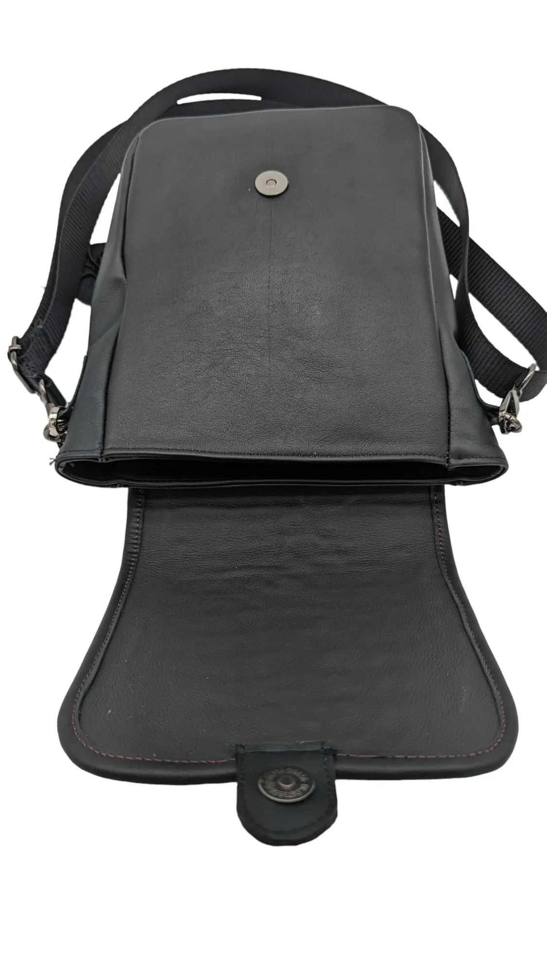 Alligator Hornback Leather Messenger Bag