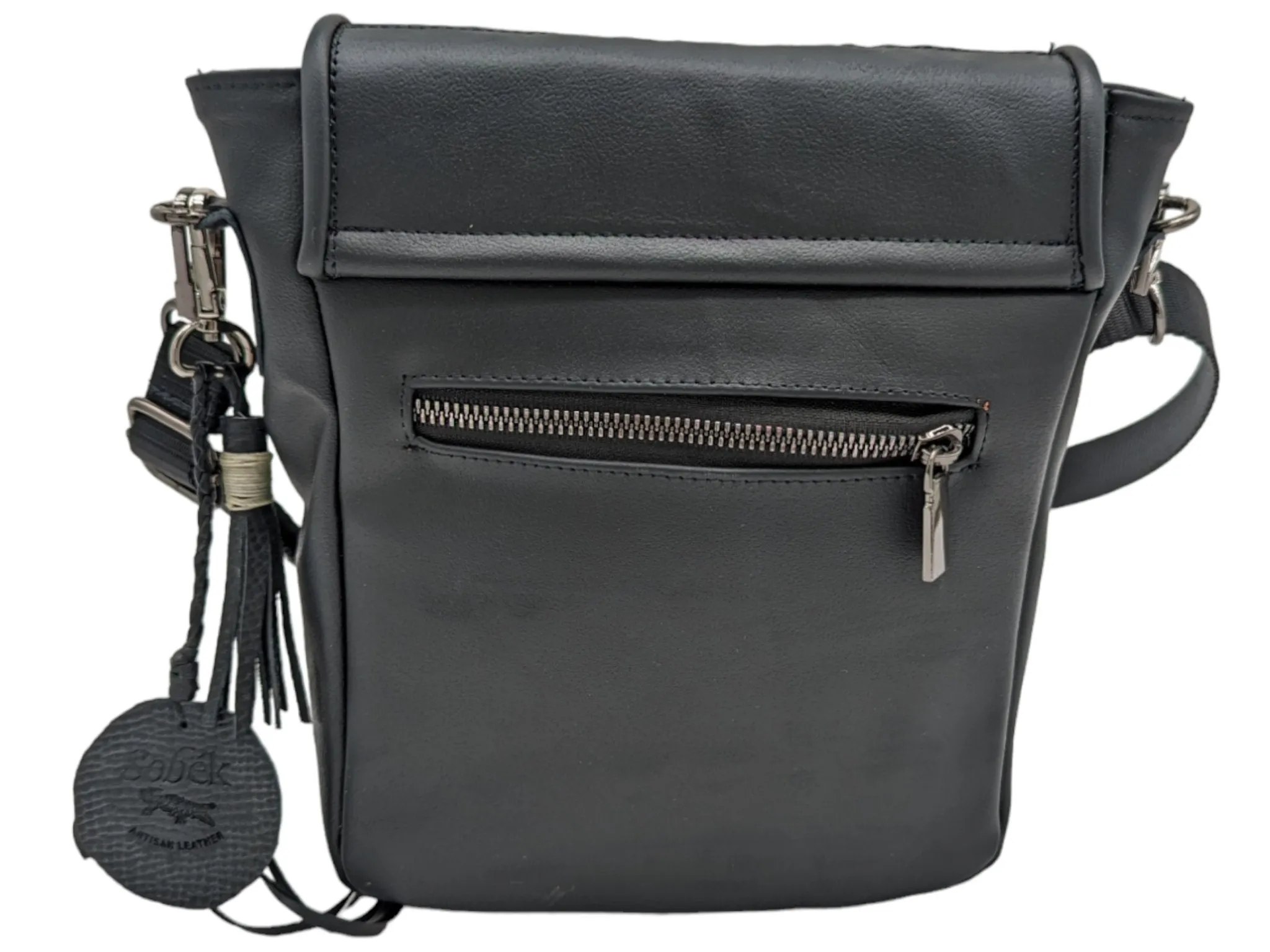 Alligator Hornback Leather Messenger Bag