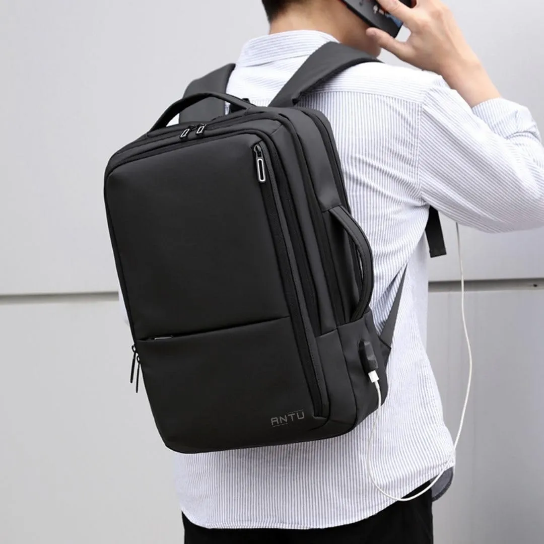 ANTU Laptop Backpack, Travel Backpack for Women and Men, for 15-15.6 Inch Computers, Anti-theft Water-resistant USB port,Comfortable and Light Business and School Bag