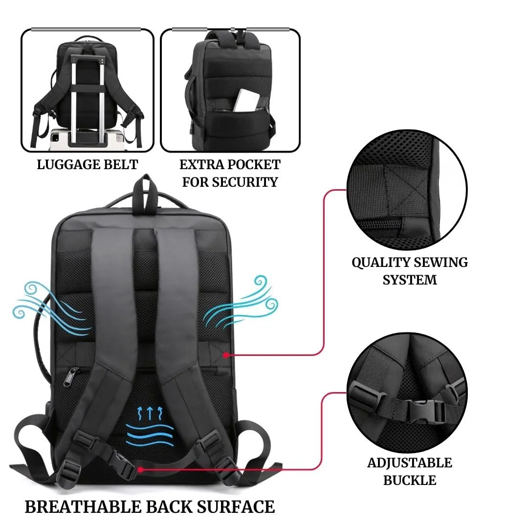 ANTU Laptop Backpack, Travel Backpack for Women and Men, for 15-15.6 Inch Computers, Anti-theft Water-resistant USB port,Comfortable and Light Business and School Bag