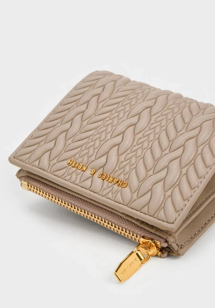Apolline Textured Top-Zip Wallet
