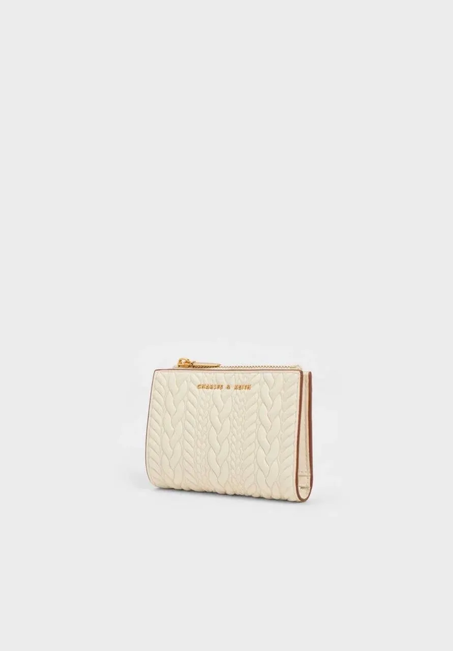 Apolline Textured Top-Zip Wallet