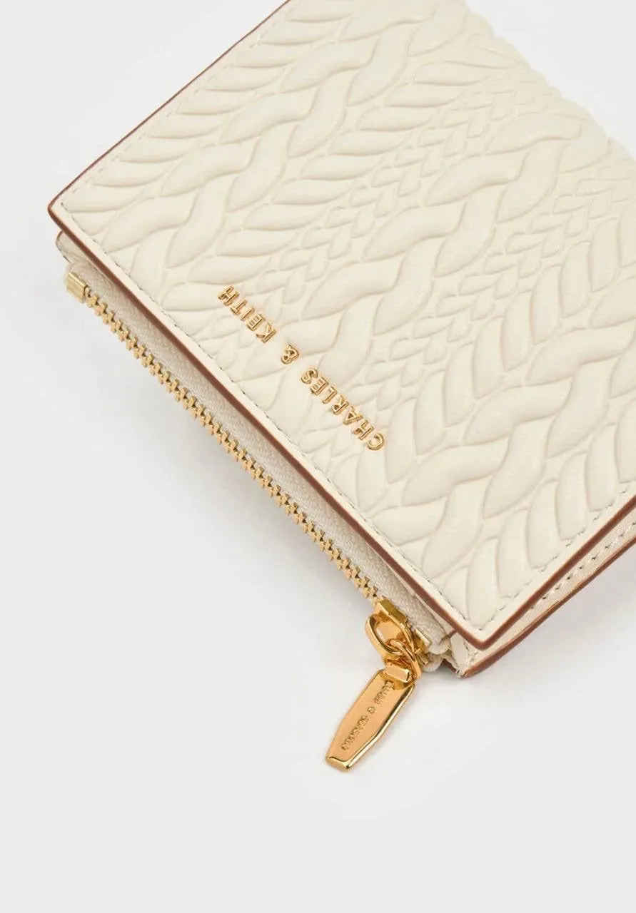 Apolline Textured Top-Zip Wallet