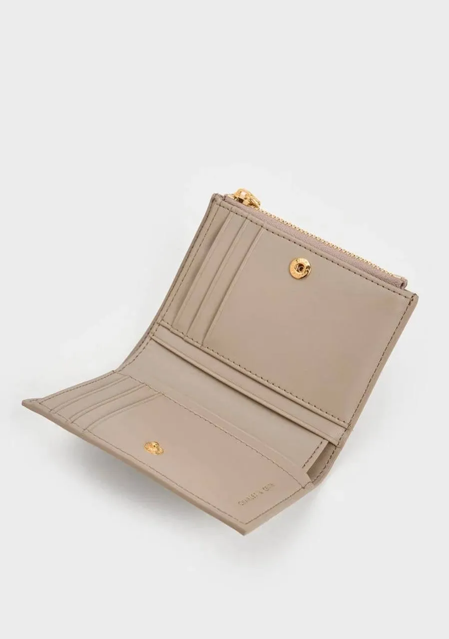 Apolline Textured Top-Zip Wallet