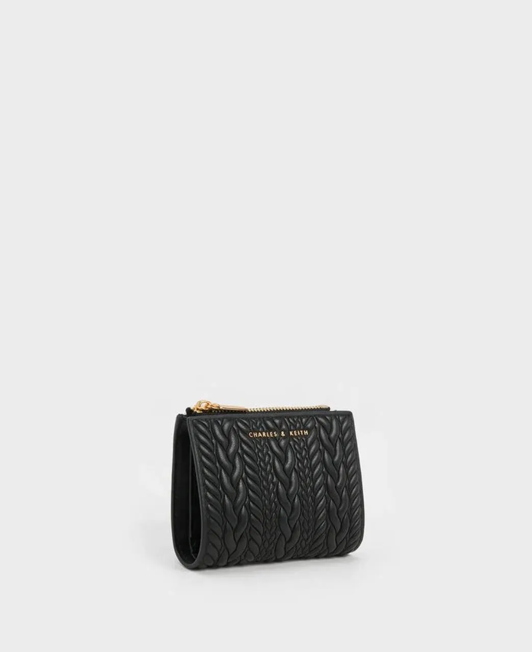 Apolline Textured Top-Zip Wallet