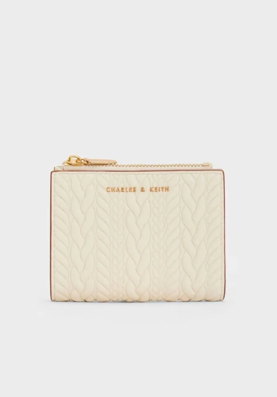Apolline Textured Top-Zip Wallet