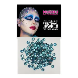 Aqua Diamantes - Clear Face & Body Gems 4mm