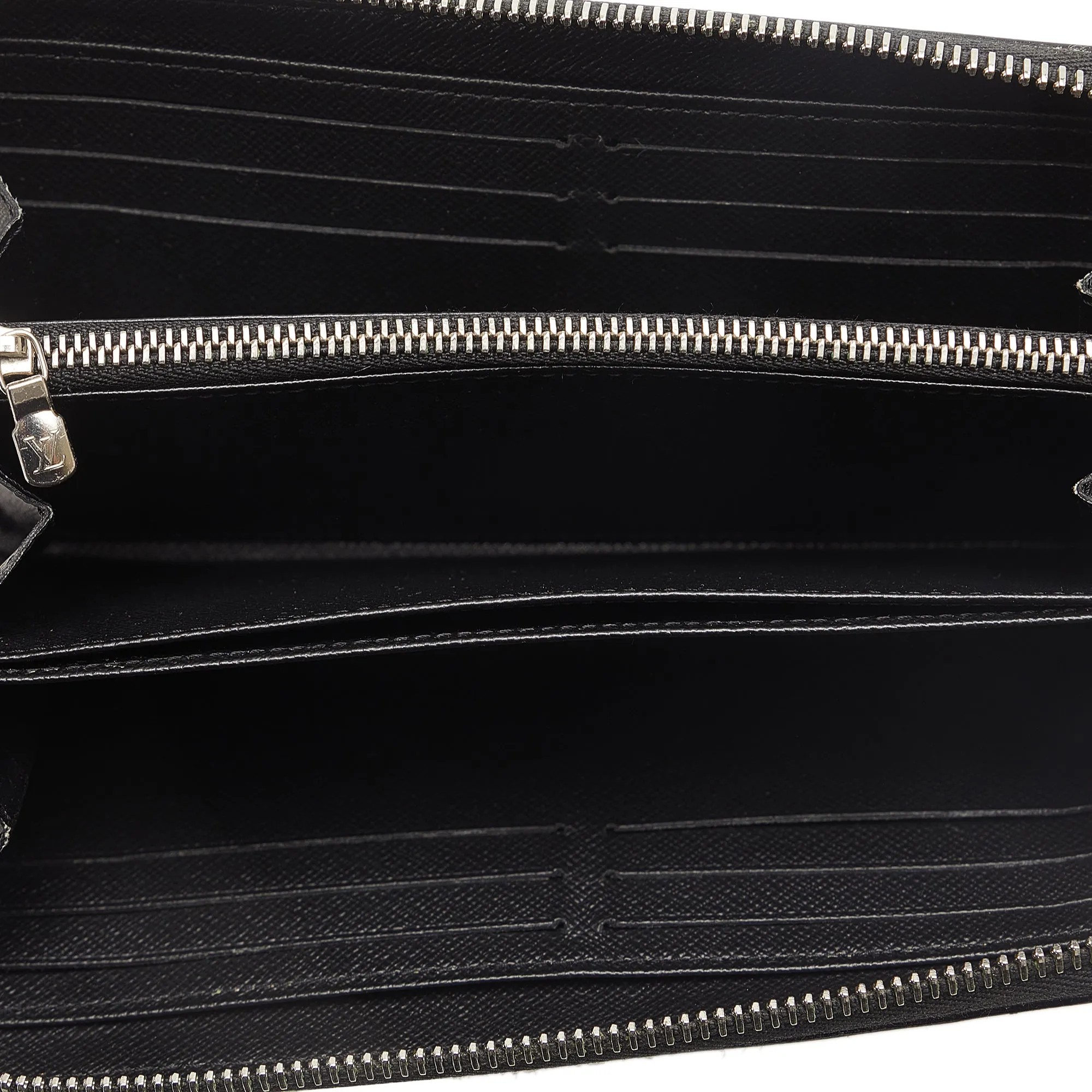 Black Louis Vuitton Epi Zippy Long Wallet