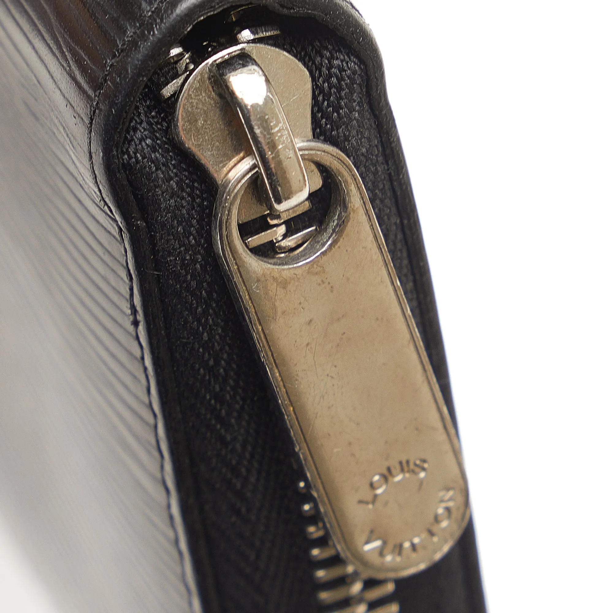 Black Louis Vuitton Epi Zippy Long Wallet