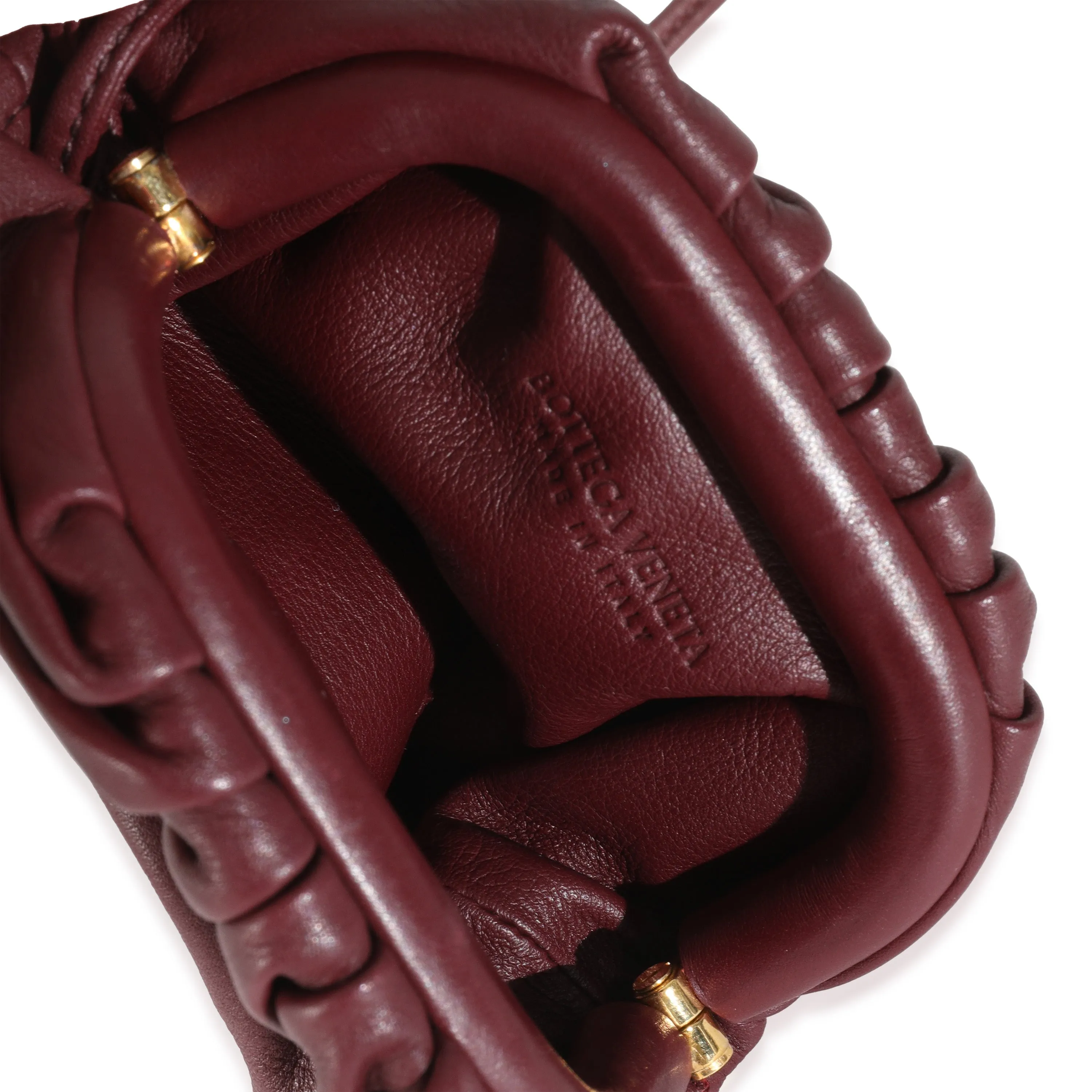 Bordeaux Nappa Pouch Coin Purse