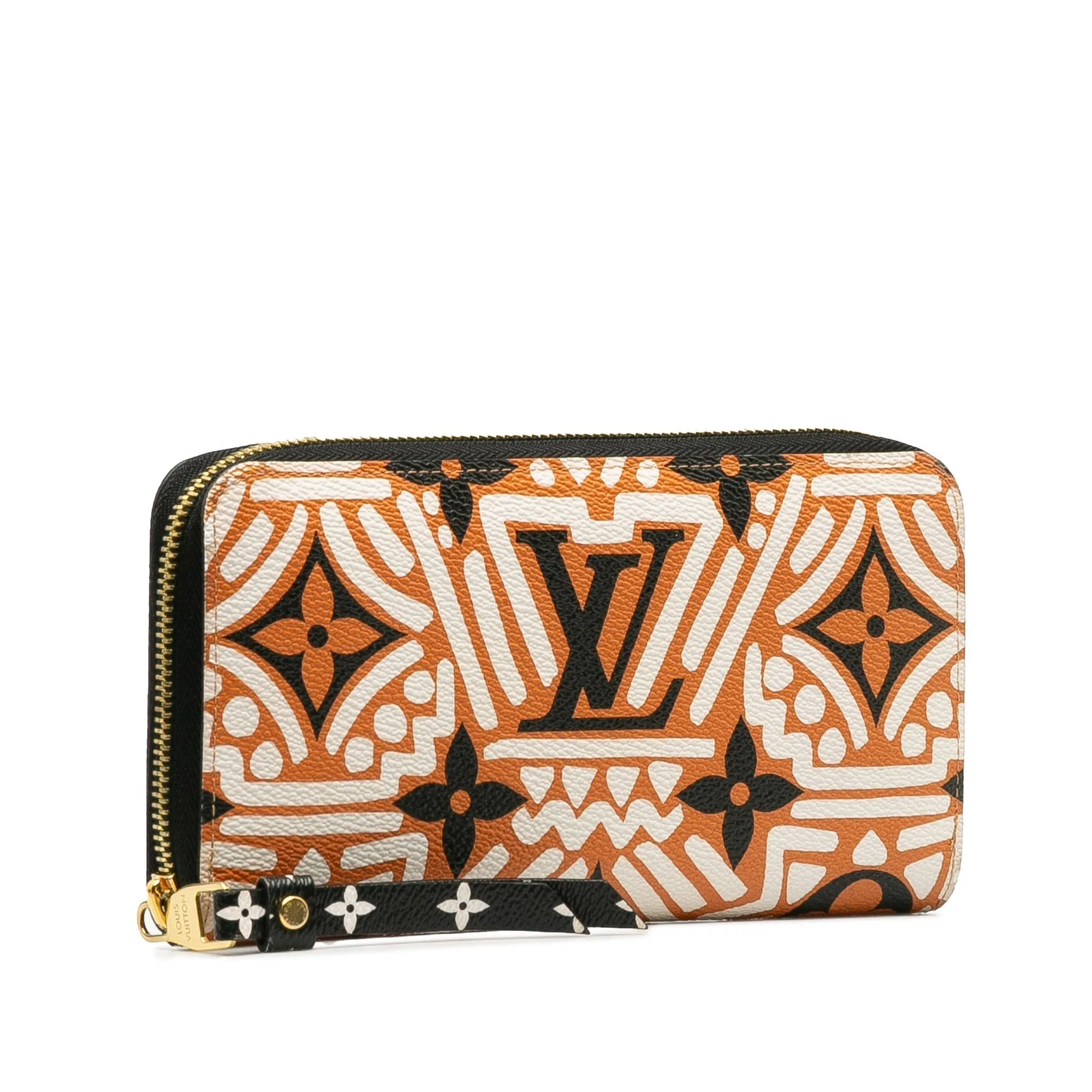 Brown Louis Vuitton Monogram Crafty Zippy Long Wallet
