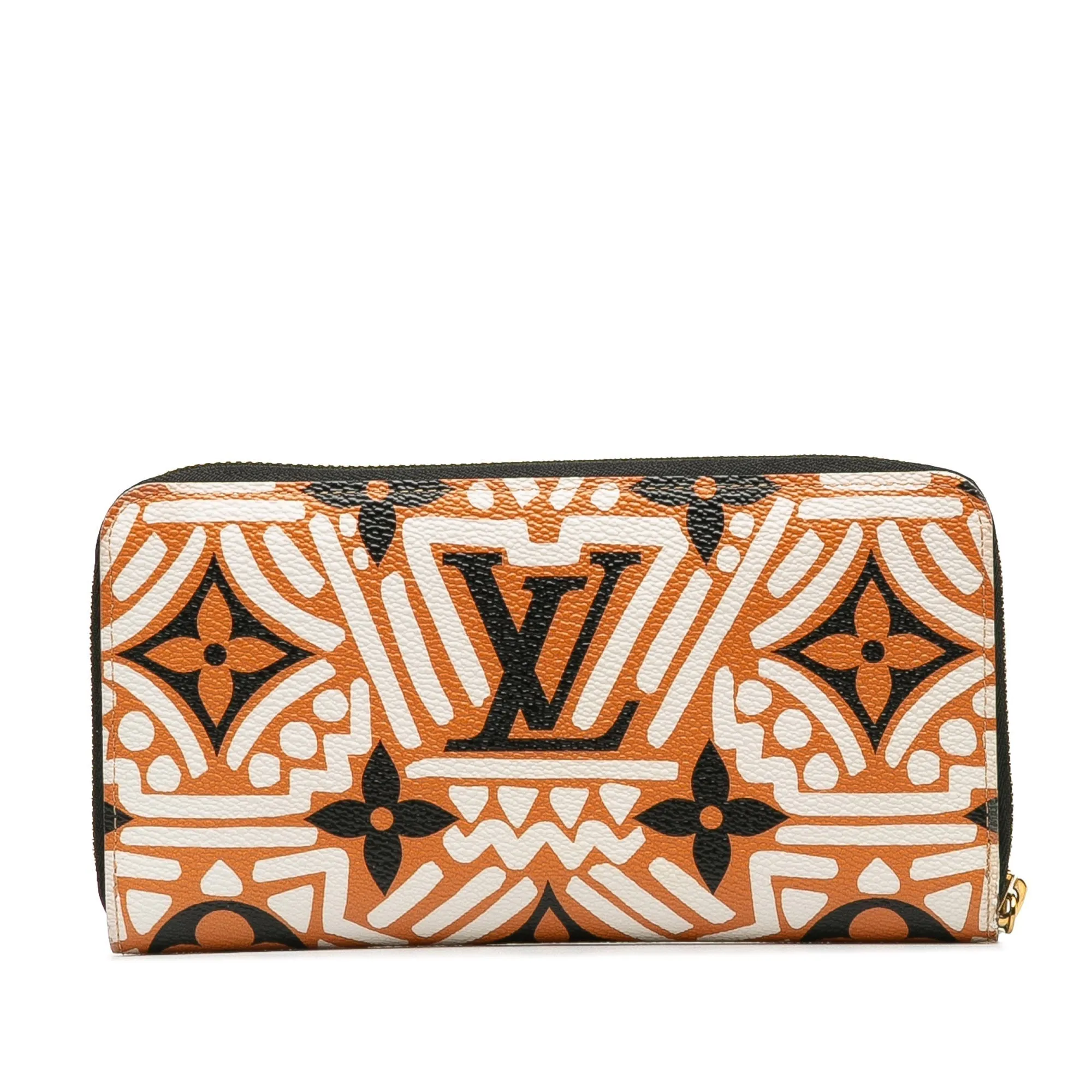 Brown Louis Vuitton Monogram Crafty Zippy Long Wallet