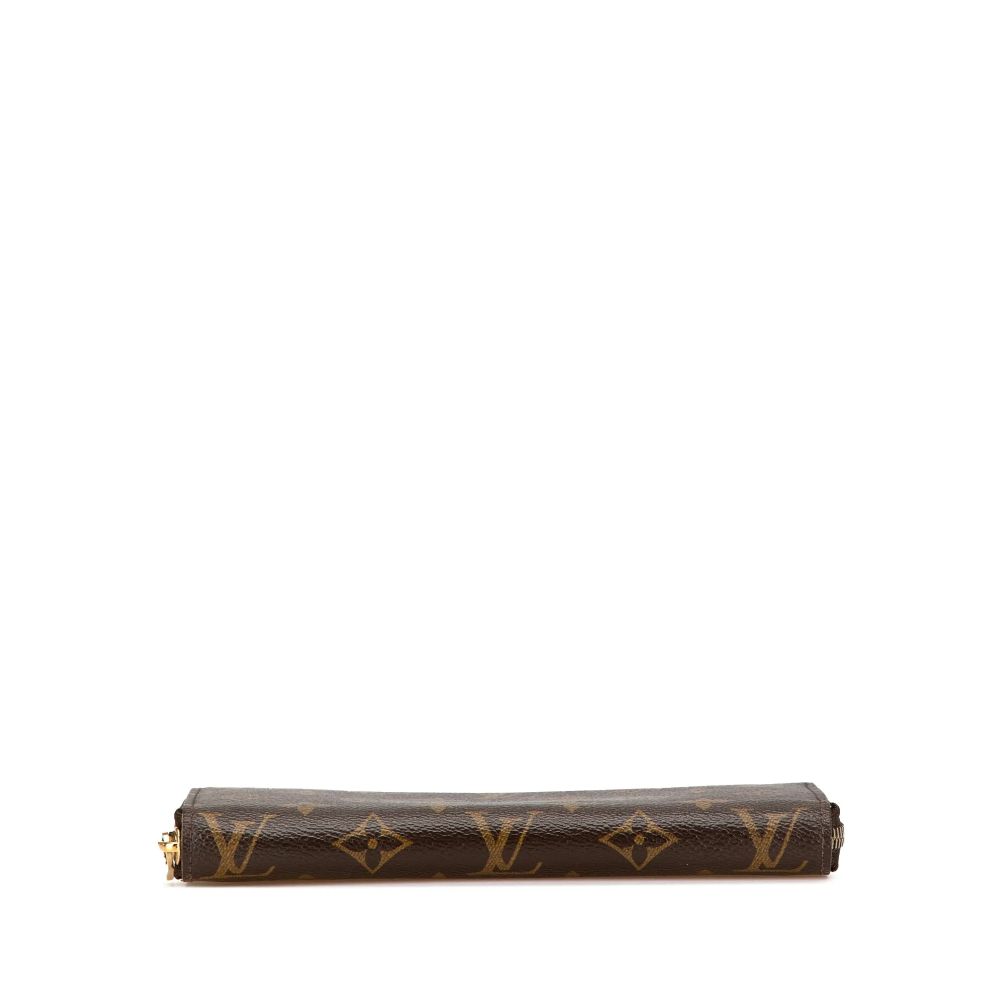 Brown Louis Vuitton Monogram Zippy Long Wallet