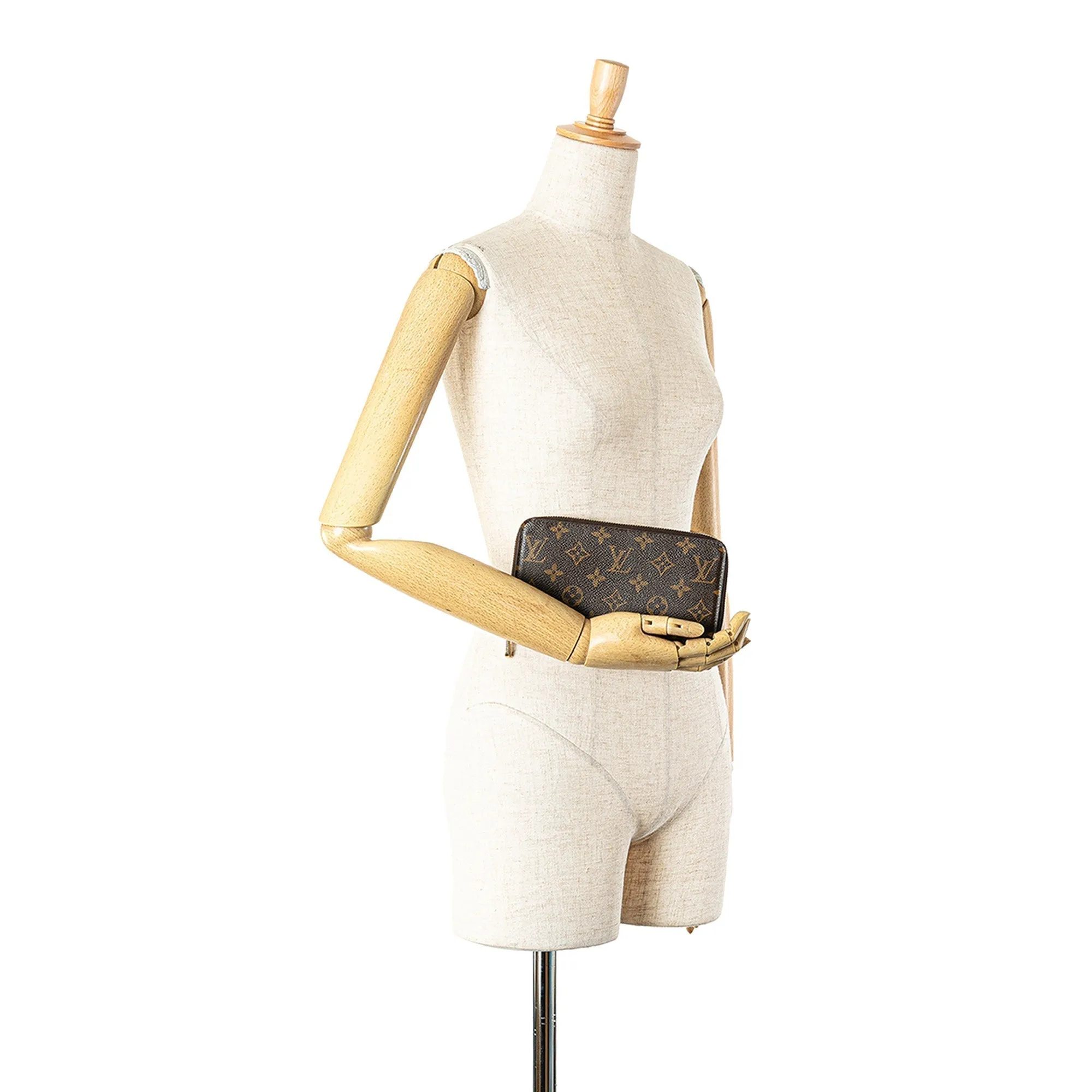 Brown Louis Vuitton Monogram Zippy Long Wallet