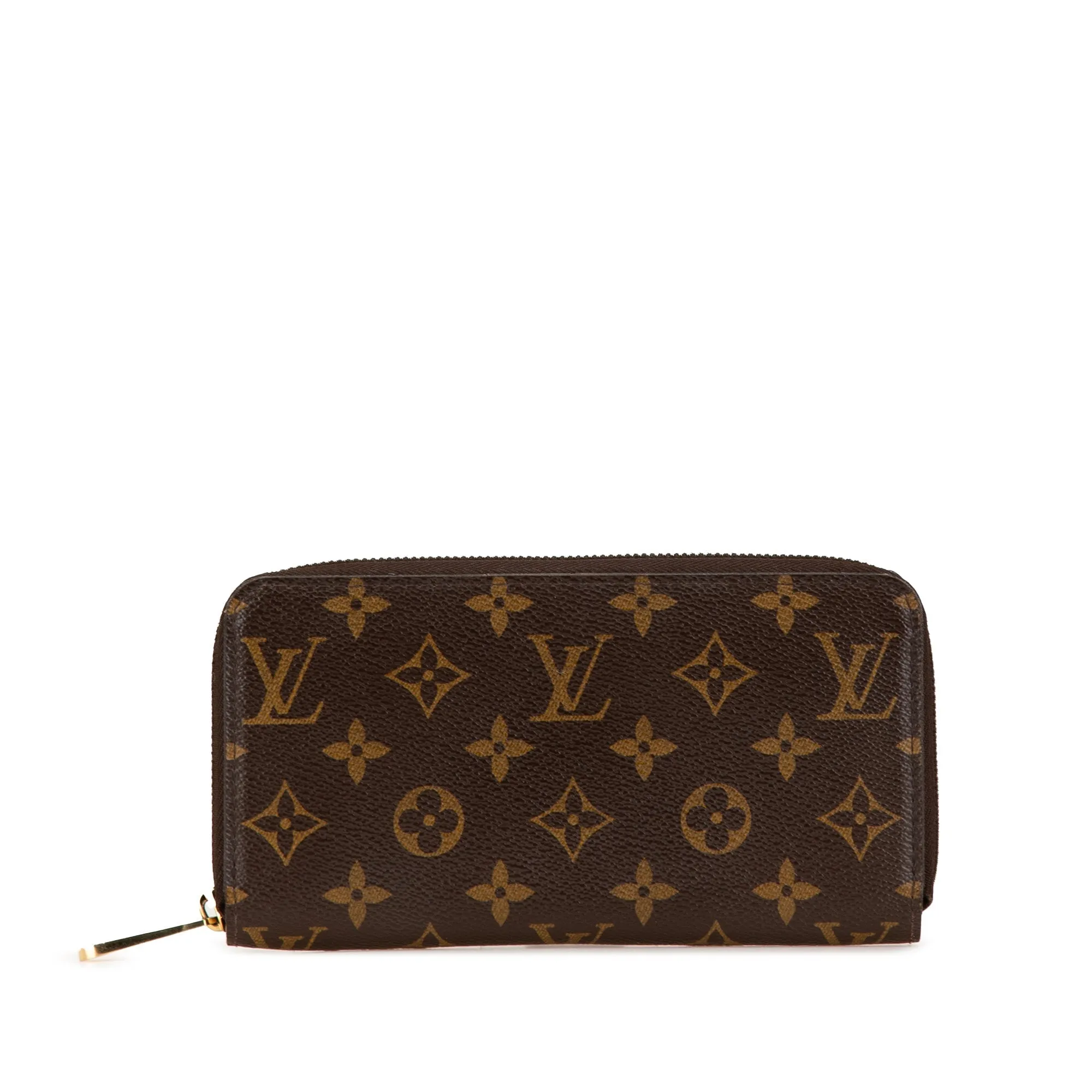 Brown Louis Vuitton Monogram Zippy Long Wallet