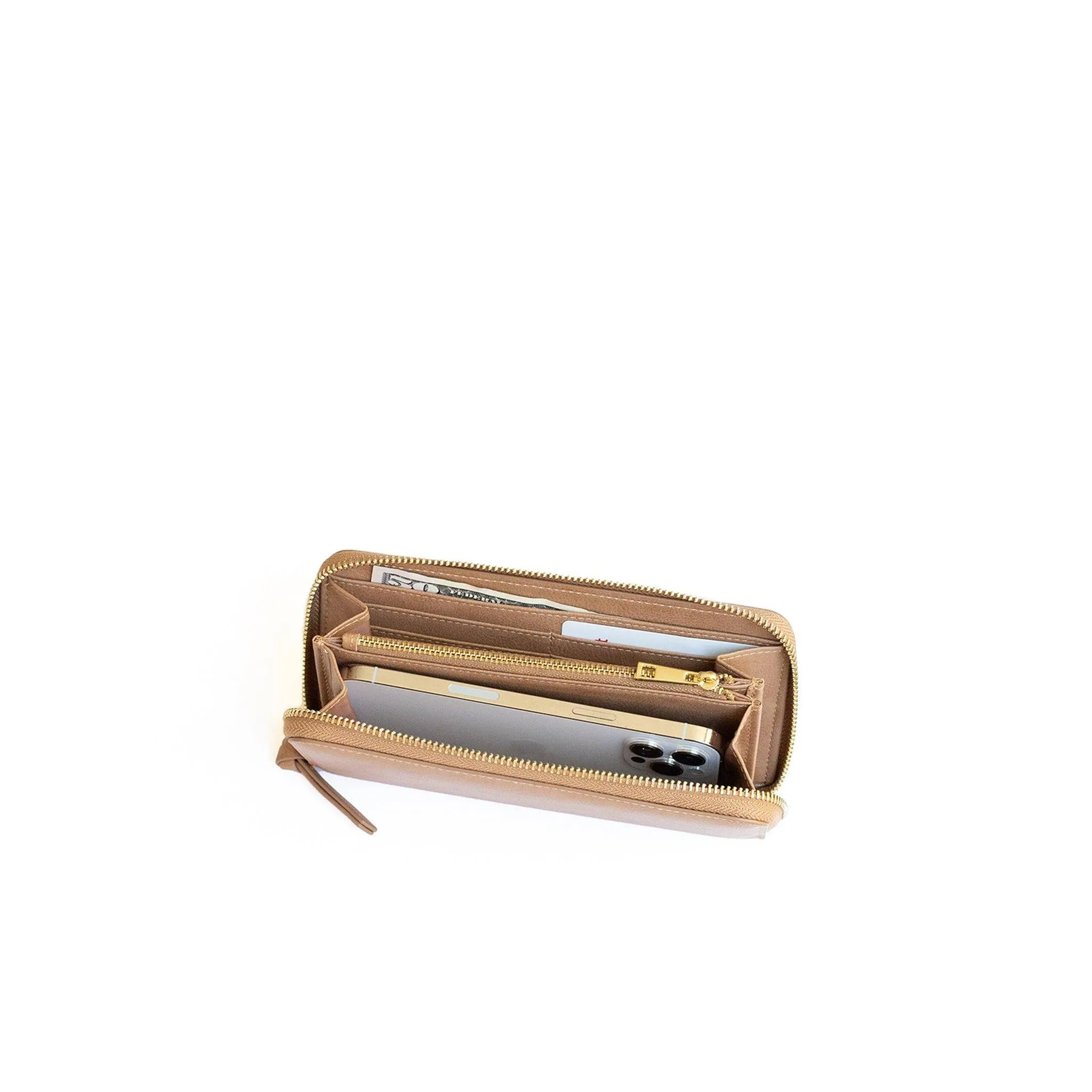 Camel Essential Zip Wallet