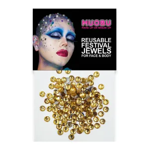 Champagne Diamantes - Clear Face & Body Gems 4mm