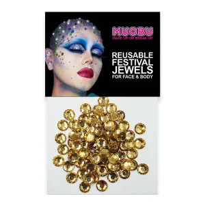 Champagne Diamantes - Clear Face & Body Gems 6mm