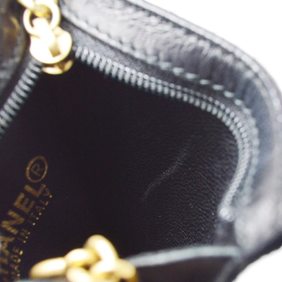 CHANEL 2001 COCO Key Case Pony Hair Black 68032