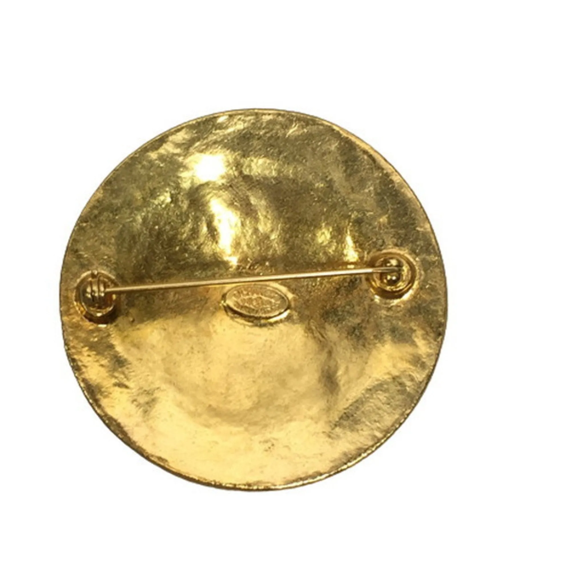 CHANEL 94A Coco Mark Gold Brooch Logo Accessory Jewelry VINTAGE Vintage Ladies