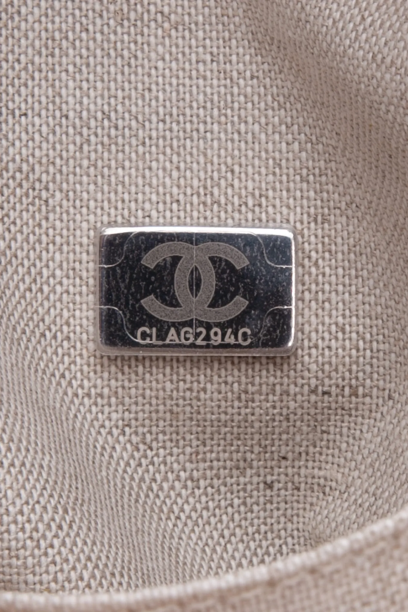 CHANEL Canvas Beige Large Deauville Tote