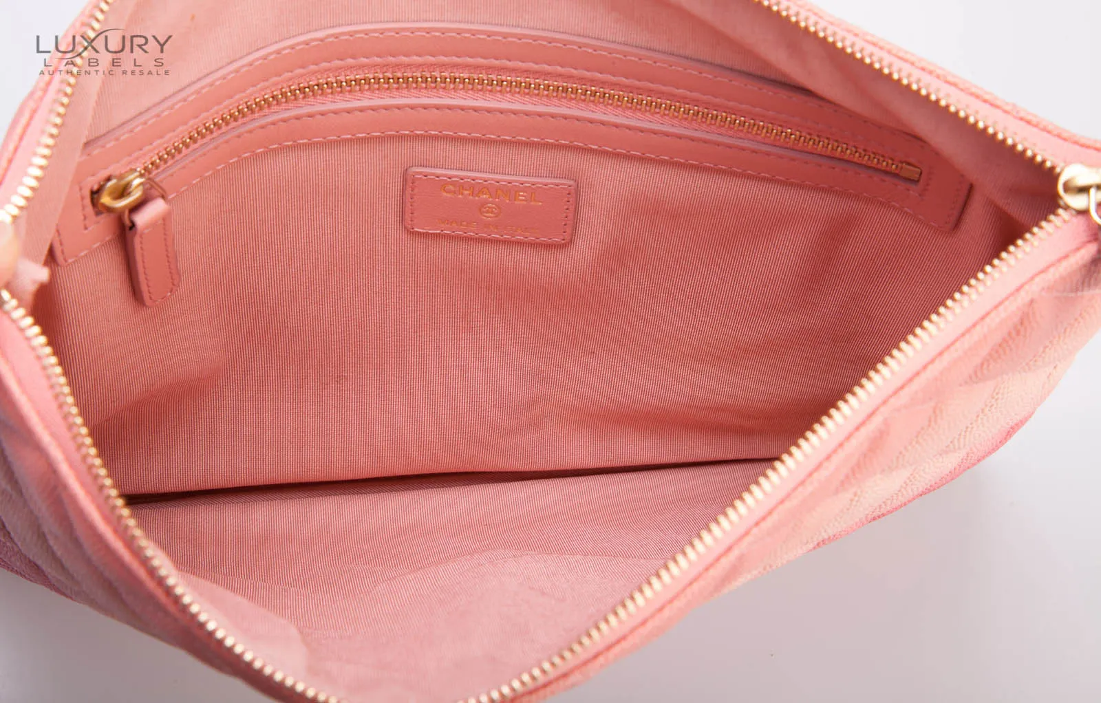 CHANEL Caviar Quilted Ombre  OCase Coral