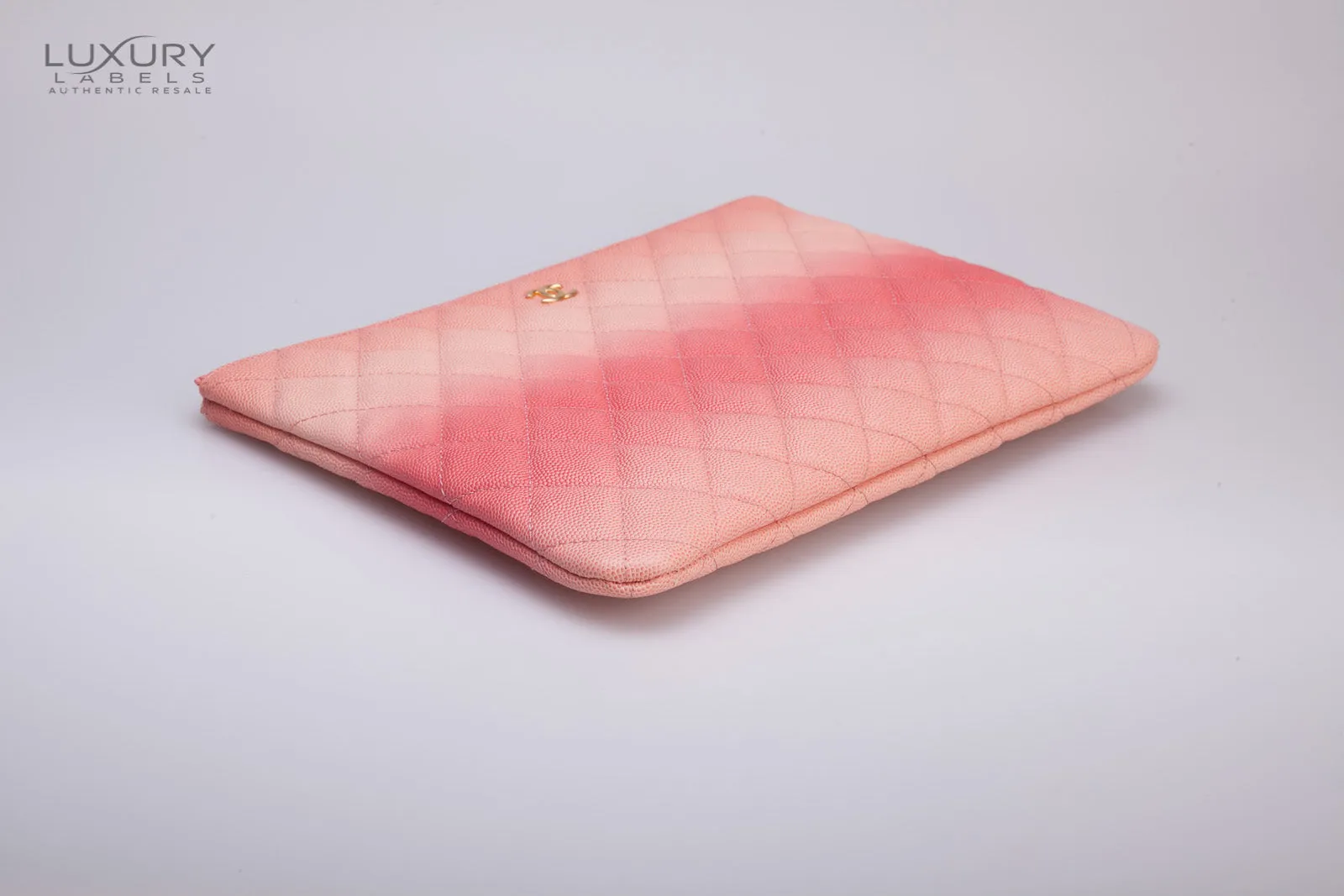 CHANEL Caviar Quilted Ombre  OCase Coral