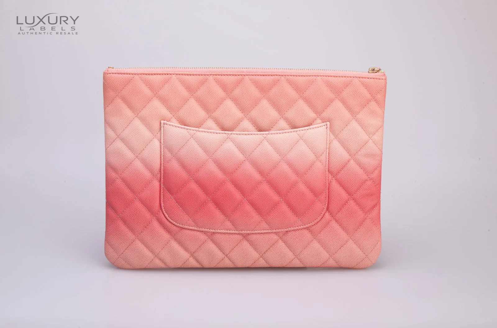 CHANEL Caviar Quilted Ombre  OCase Coral