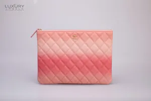 CHANEL Caviar Quilted Ombre  OCase Coral