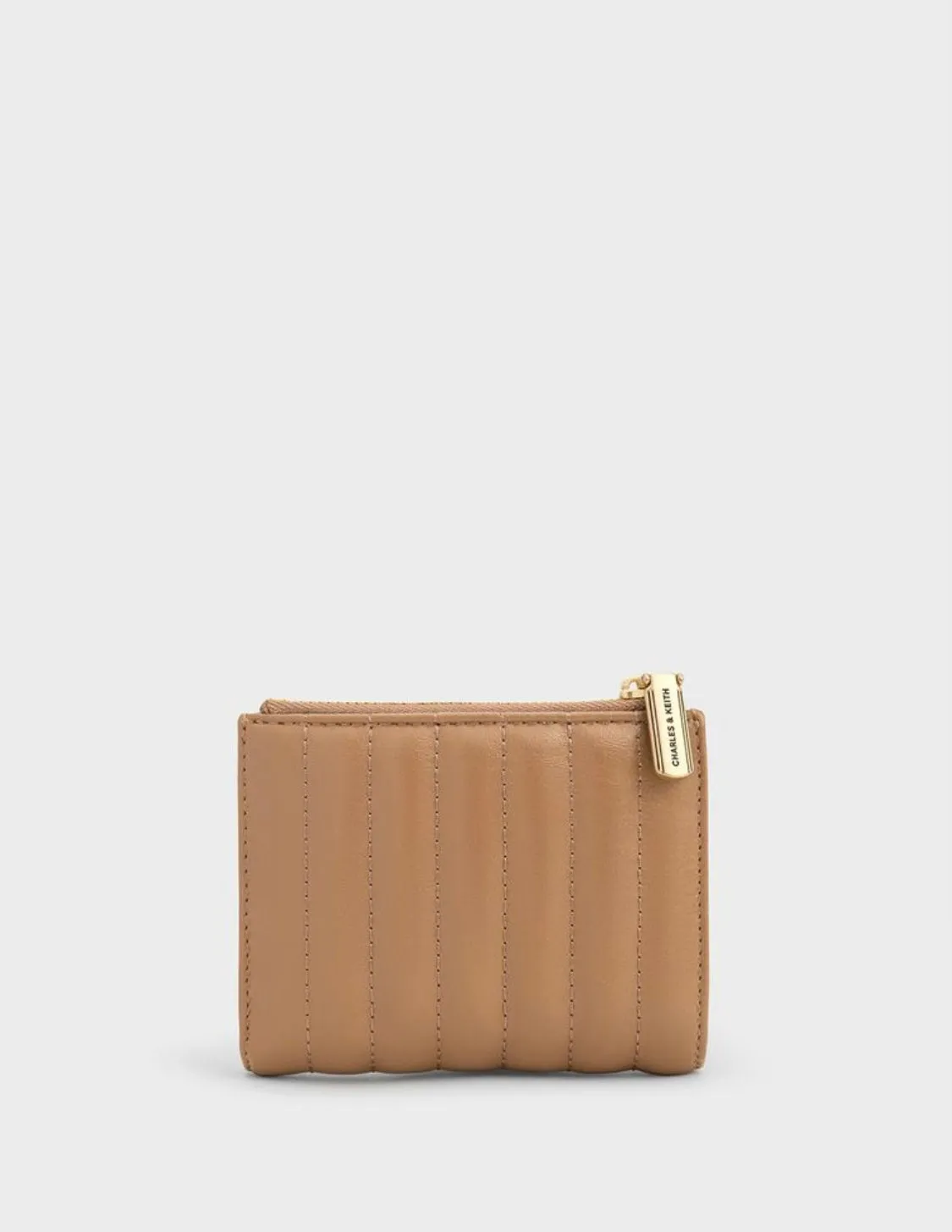 Donna Crinkle-Effect Panelled Top-Zip Wallet