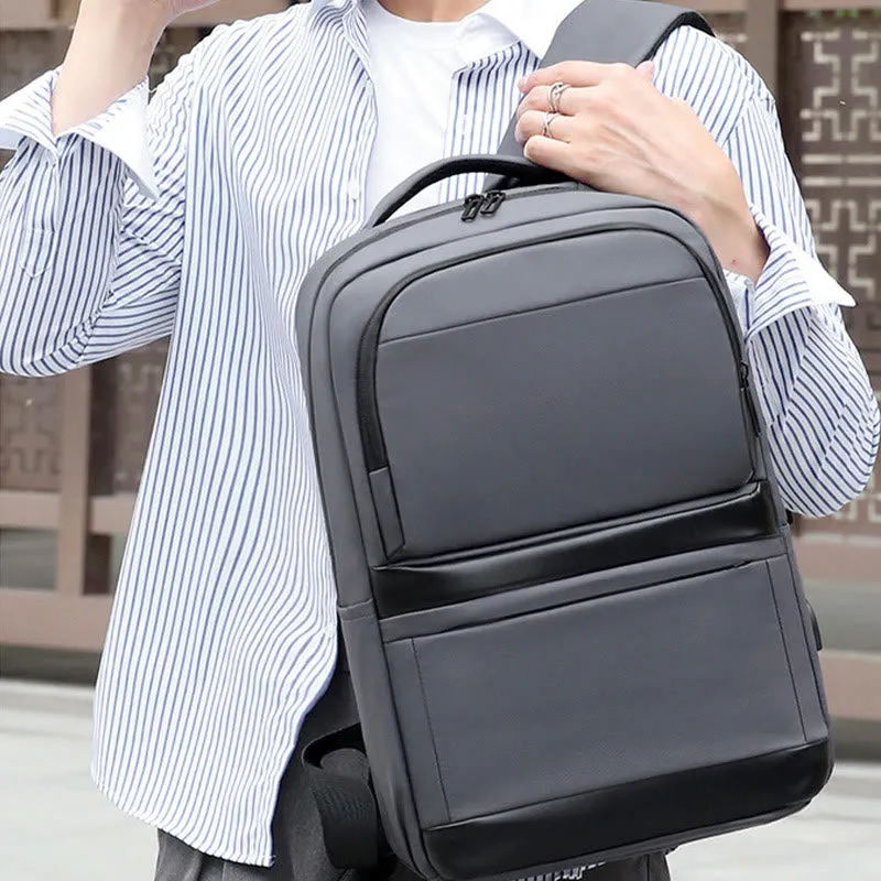 Gentle Backpack For Men USB Charging Business Large Laptop Bag