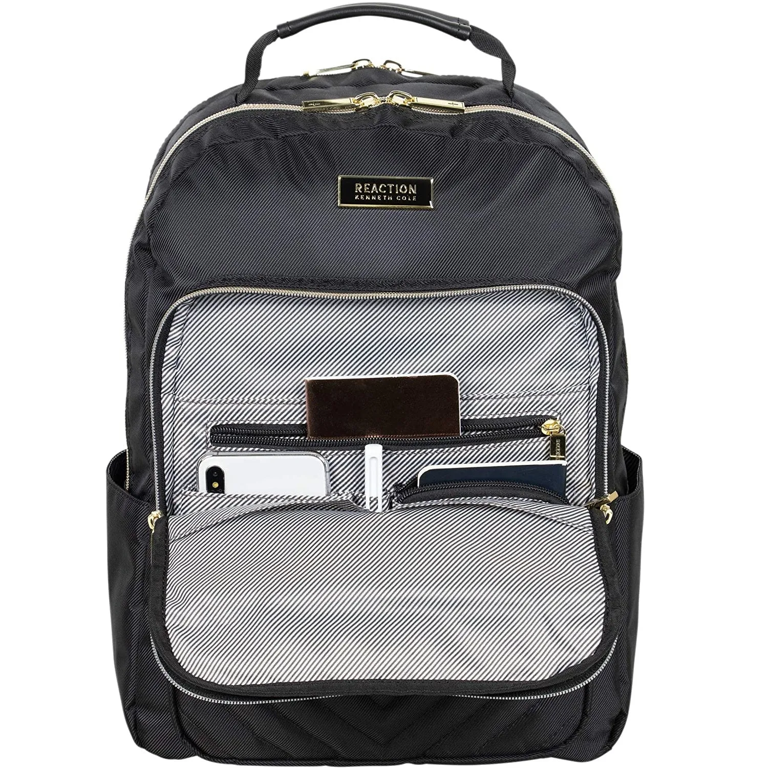 Kenneth Cole Reaction | Quilted 15-Inch Laptop & Tablet Fashion Travel Backpack | Navy