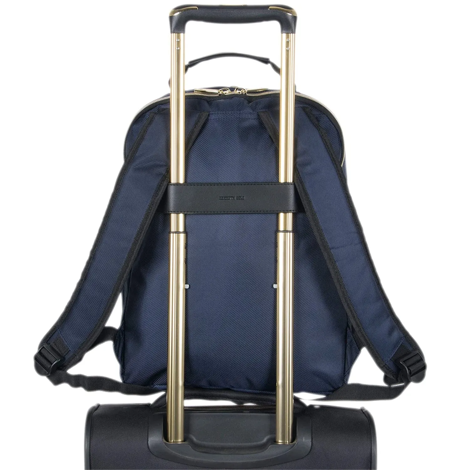 Kenneth Cole Reaction | Quilted 15-Inch Laptop & Tablet Fashion Travel Backpack | Navy