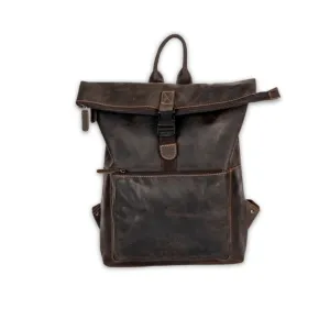 Leather Backpack - Vintage Style, Modern Functionality