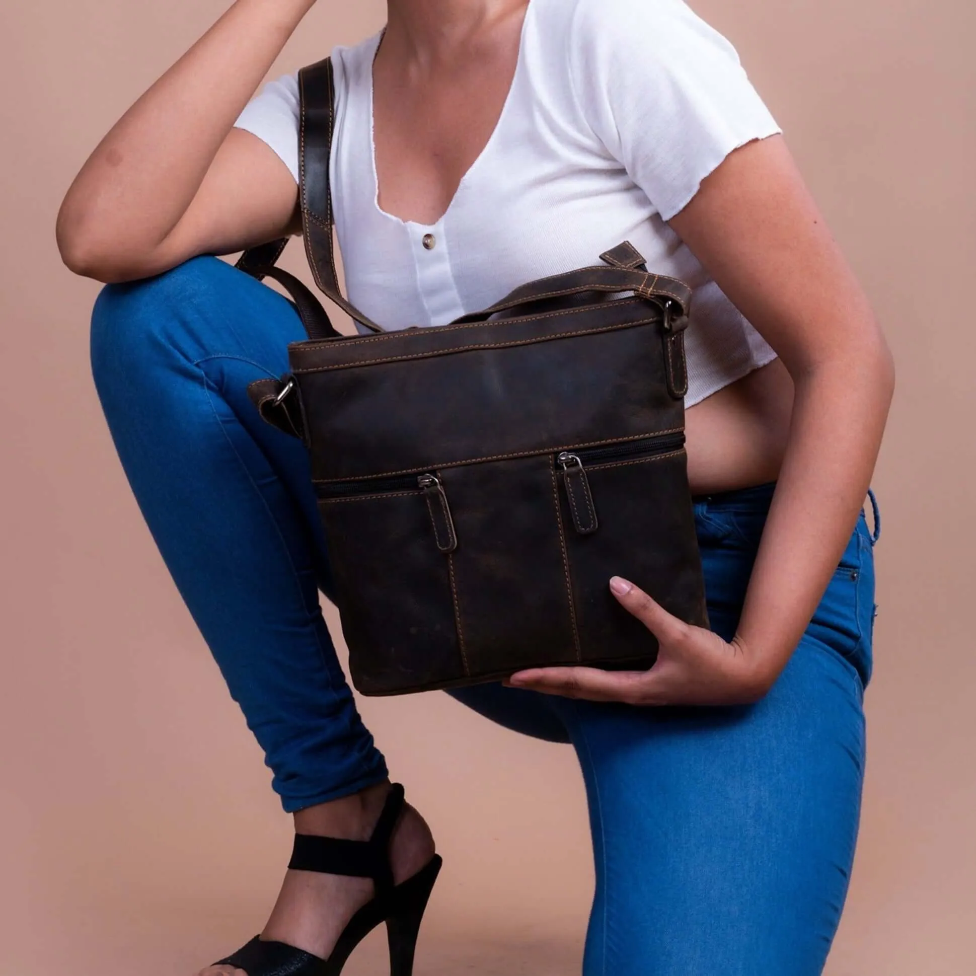 Leather Shoulder Bag Debby