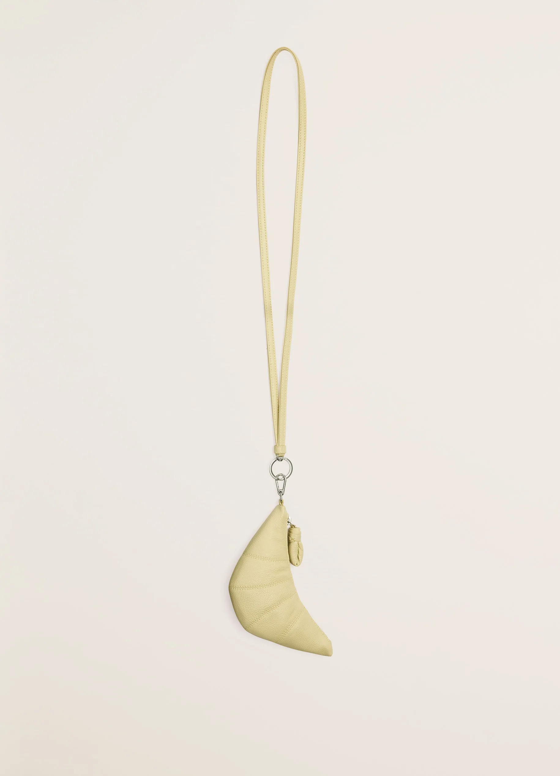 Lemaire Croissant Coin Purse Necklace (Dusty Yellow)