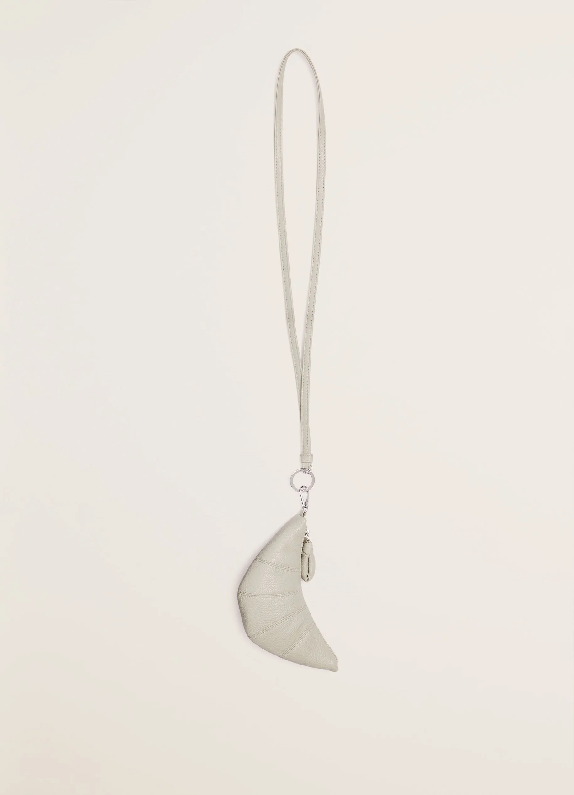 Lemaire Croissant Coin Purse Necklace (Light Sage)