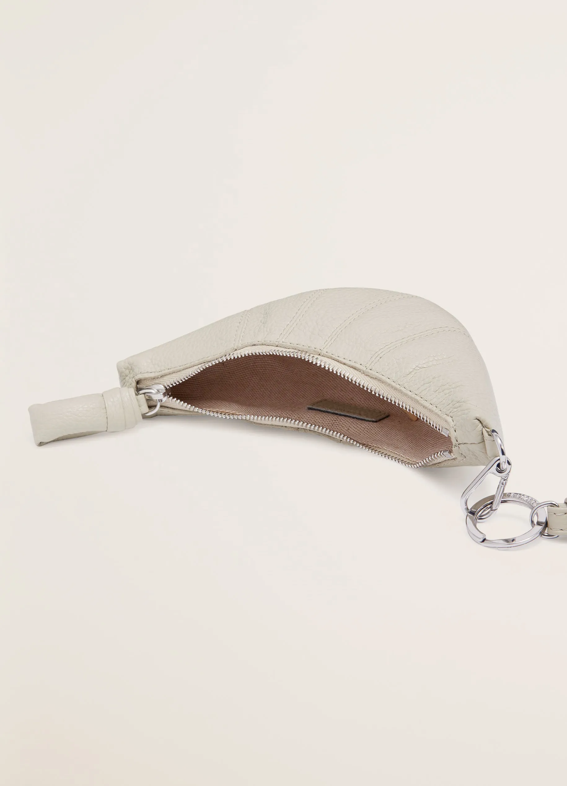 Lemaire Croissant Coin Purse Necklace (Light Sage)