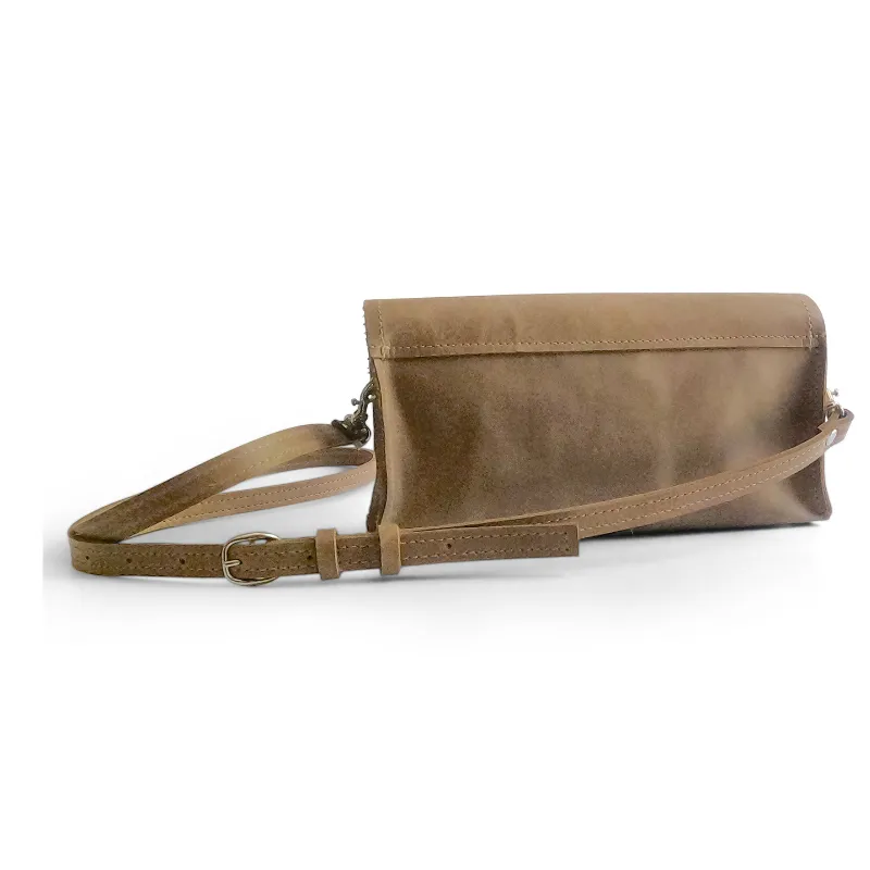 Madison Crossbody In Mocha Leather