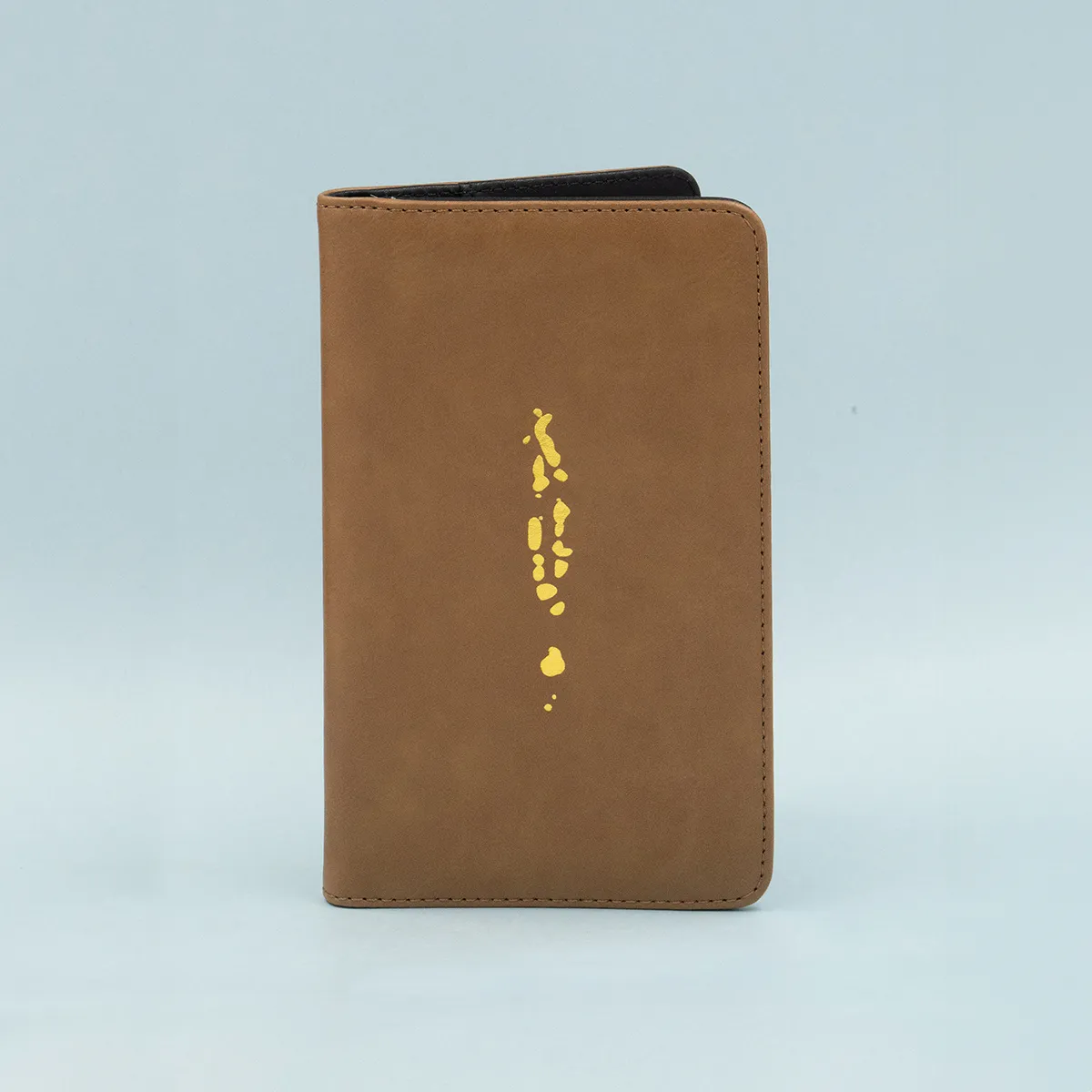 Maldives Map Travel Wallet (Brown/Black)