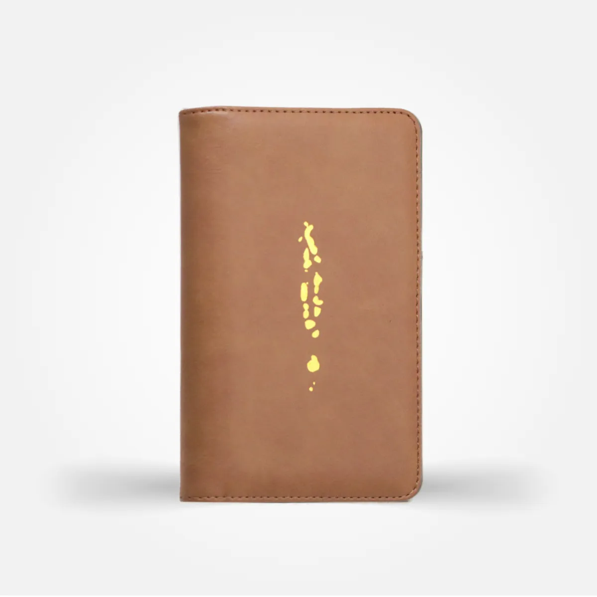 Maldives Map Travel Wallet (Brown/Black)