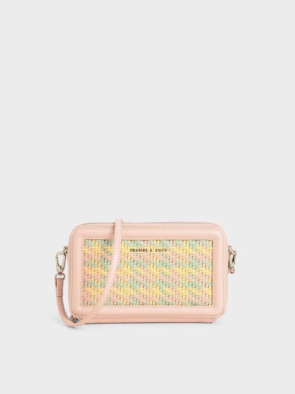 Textured Zip Around Wallet