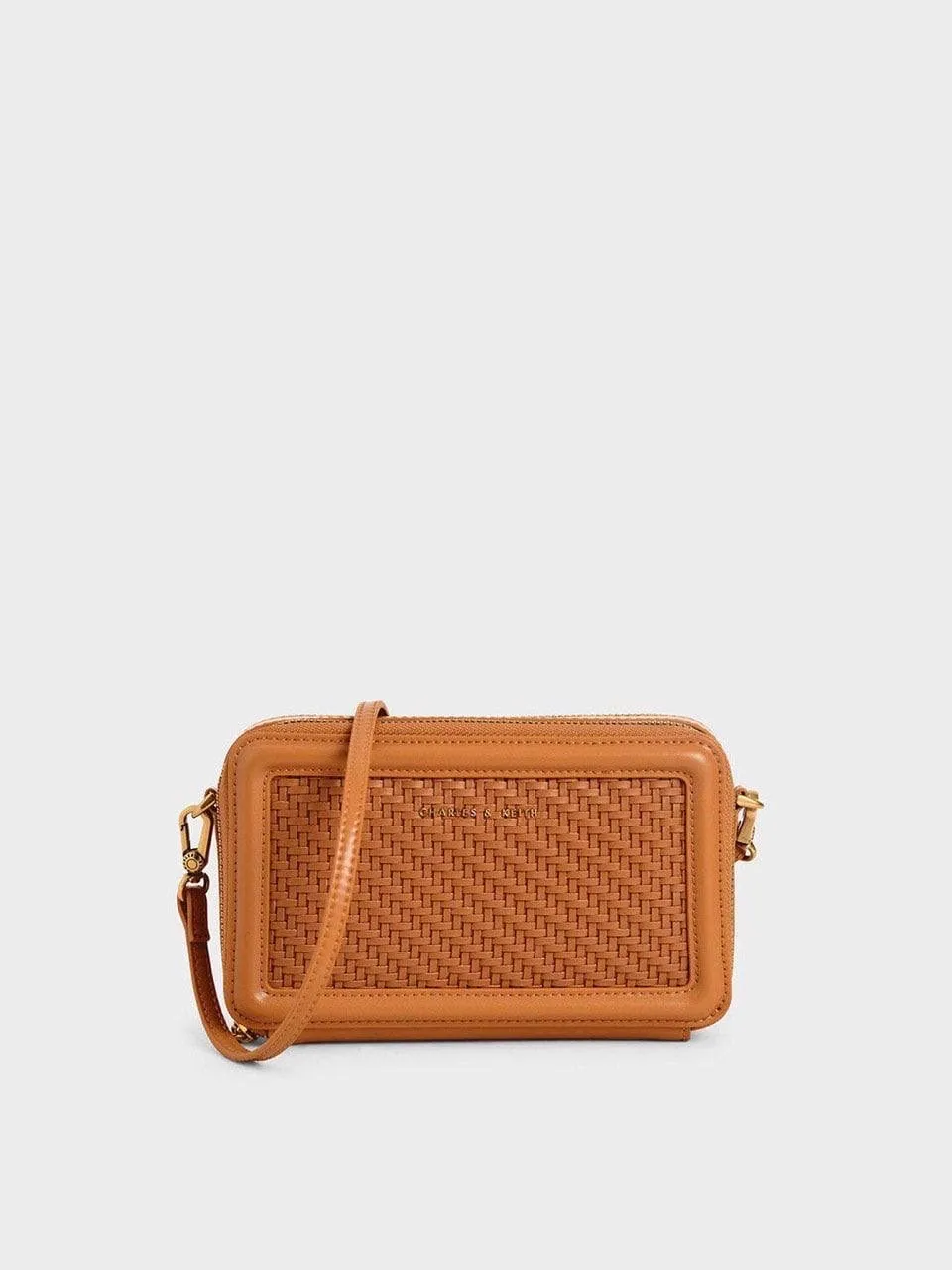 Textured Zip Around Wallet