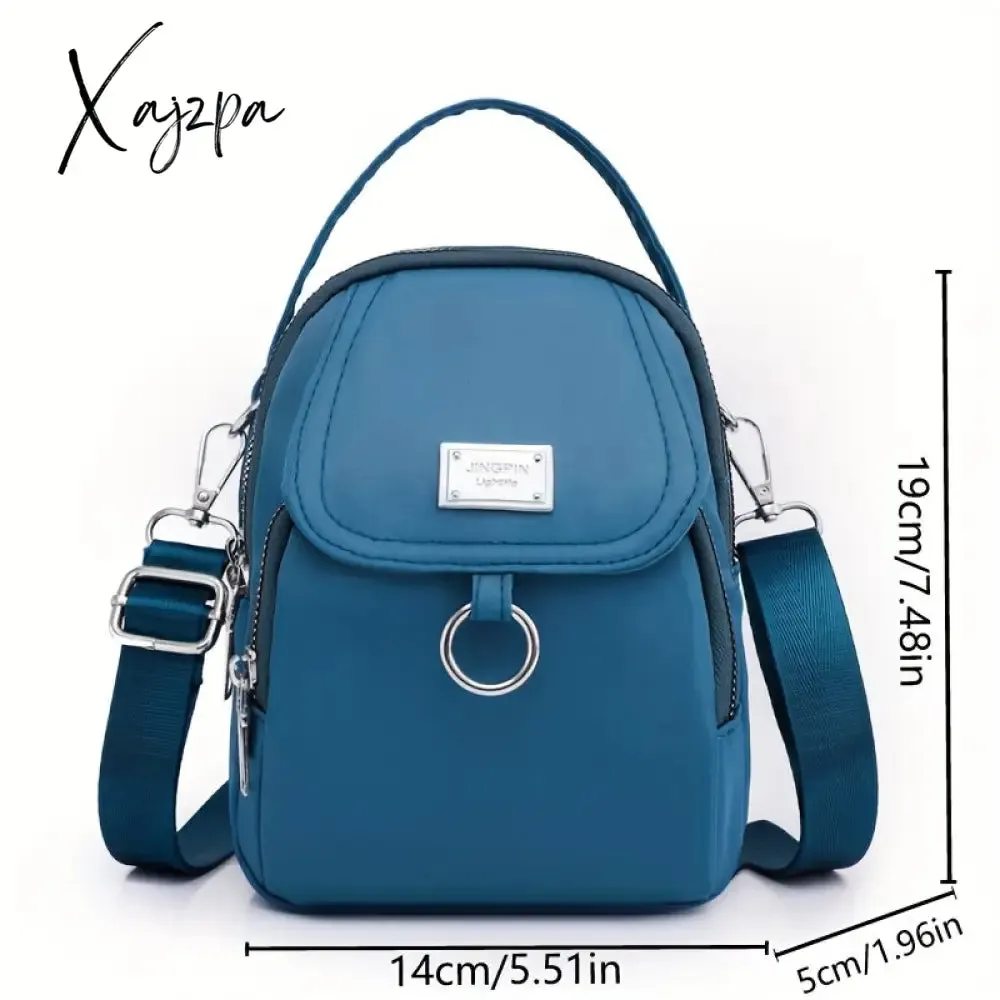 Water-Resistant Women's Crossbody Bag - Adjustable Strap, Zip Closure, Minimalist Design, Durable Polyester Lining